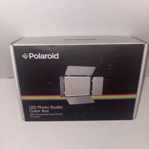Polaroid PLLED600 Photo Studio Color Box WHITE LED Tripod Compatible CIB